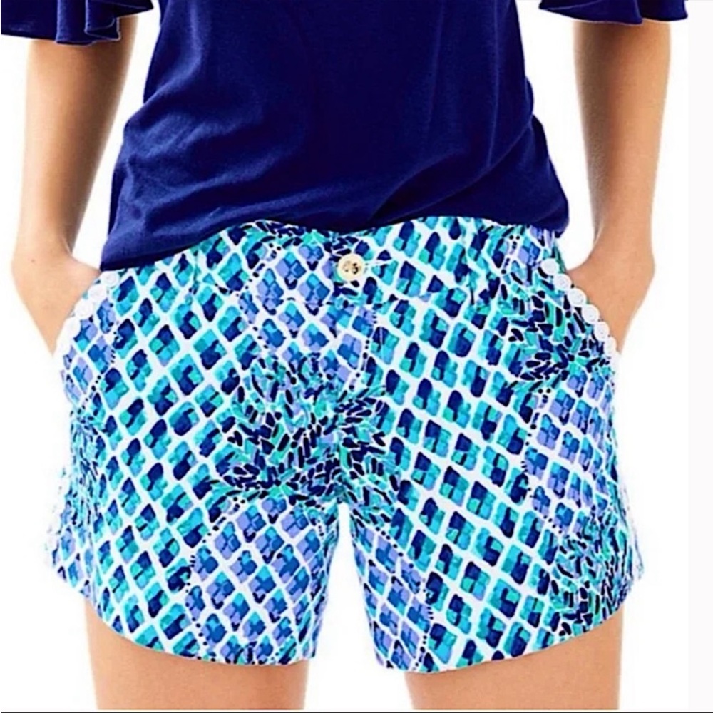Lilly Pulitzer Callahan Pineapple Shorts Size 00